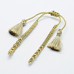 Светло-хаки Плетеные шнур нейлона для поделок браслет решений, с 304 фурнитурой из нержавеющей стали, светлый хаки, 6 дюйм ~ 6-3/4 дюйм (150~170 мм) x 1~5x1~2 мм