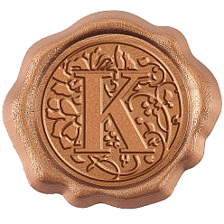 Letter K Pegatinas de sello de cera adhesiva craspire, para sello de sobre, alfabeto, letter.k, 25 mm