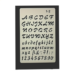 Letter Eco-Friendly PET Plastic Hollow Painting Silhouette Stencil, DIY Drawing Template Graffiti Stencils, Letter, 246x160mm