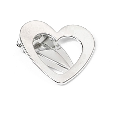 Сердце Сплав зажимами волос, аксессуары для волос для женщин и девочек, сердце, 40x41 мм