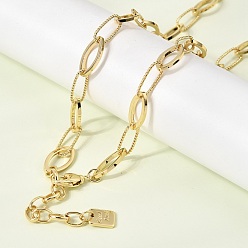 Настоящее золото 18K Ожерелья-цепочки из латуни с конским глазом, стойки покрытие, долговечный, без кадмия и без свинца, реальный 18 k позолоченный, 17.44 дюйм (44.3 см)