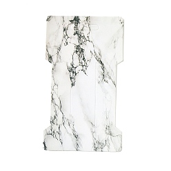 Другие Карты дисплея скрепки для волос, карты-держатели бантов для волос, аксессуары для волос, мрамор, 11.5x6.6x0.03 см, отверстие : 24.5x8.5 мм