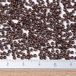 (RR457B) Metallic Bronze MIYUKI Round Rocailles Beads, Japanese Seed Beads, 11/0, (RR457B) Metallic Bronze, 2x1.3mm, Hole: 0.8mm, about 1100pcs/bottle, 10g/bottle