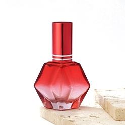Красный Стеклянный распылитель в форме ромба, для эфирных масел, духи, красные, 4.5x7 см, емкость: 12 мл (0.41 жидких унций)