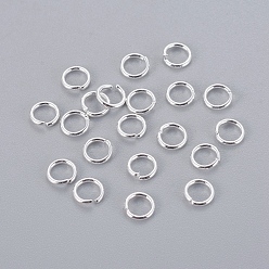 Silver 304 Stainless Steel Jump Rings, Open Jump Rings, Silver Color Plated, 20 Gauge, 5x0.8mm, Inner Diameter: 3.5mm