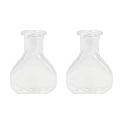 Прозрачный Прозрачные контейнеры для стеклянных шариков, сердце, прозрачные, 2x0.85x2.65 см, Внутренний диаметр: 0.5 cm