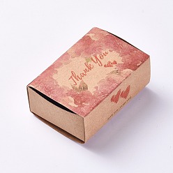 Colorful Creative Portable Foldable Paper Drawer Box, Jewelry Candy Wedding Party Gift Packaging Boxes, Rectangle, Flower Pattern, Colorful, Box: 8.4x6x3cm