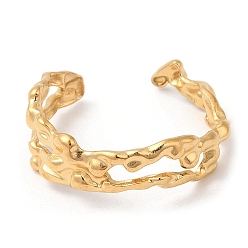 Настоящее золото 14K 304 поворотные манжеты из нержавеющей стали, реальный 14 k позолоченный, размер США 8 1/4 (18.3 мм)