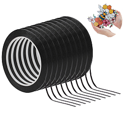 Черный Высокотемпературная клейкая лента для позиционирования животных, чёрные, 3 мм