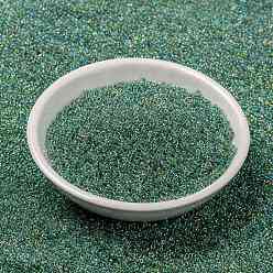 (RR277) Lime Lined Crystal AB MIYUKI Round Rocailles Beads, Japanese Seed Beads, 15/0, (RR277) Lime Lined Crystal AB, 15/0, 1.5mm, Hole: 0.7mm, about 250000pcs/pound