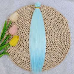 Бледно-бирюзовый Парик для куклы bjd/sd из молочного шелка для изготовления кукол, бледные бирюзовая, 1000x300 мм