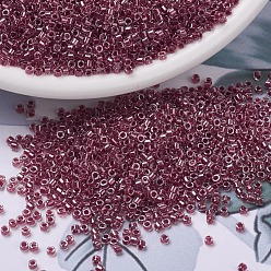 (DB0924) Sparkling Cranberry Lined Crystal MIYUKI Delica Beads, Cylinder, Japanese Seed Beads, 11/0, (DB0924) Sparkling Cranberry Lined Crystal, 1.3x1.6mm, Hole: 0.8mm, about 2000pcs/bottle, 10g/bottle