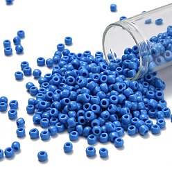 (43D) Opaque Cornflower Тохо 6/0 круглые бусины, японский бисер, (43 г) непрозрачный василек, 4 мм, отверстие : 1.5 мм, Около 168 шт / 10 г