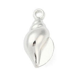 Платина Пластмассовые подвески ccb, раковина, с петлей, платина, 27.5x18.5x12 мм, отверстие : 2.5 мм