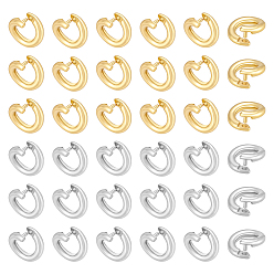 (52) Непрозрачная лаванда 60шт. 2 цвета латунные открытые фиксирующие соединительные кольца, круглые, разноцветные, 5.5x1.3 мм, 30 шт / цвет