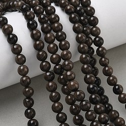 Деревянный Кружевный Камень Натуральное дерево каменным кружевом бисер нитей, круглые, 6~6.5 мм, отверстие : 0.8 мм, около 61 шт / нитка, 15.35'' (39 см)