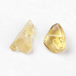 Citrine Natural Citrine Beads, Tumbled Stone, No Hole/Undrilled, Chips, 5~19x2~5mm, about 50g/bag