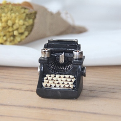 Другие Миниатюрные украшения из смолы, аксессуары для домашнего кукольного домика с микро-ландшафтом, притворяясь опорными украшениями, пишущая машинка, 47x54x57 мм