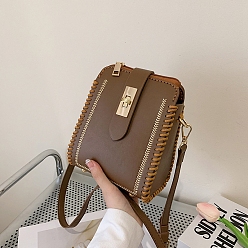 Сиена Набор сумок через плечо, связанных крючком своими руками, включая материалы сумки из искусственной кожи, цвет охры, 170x140x100 мм