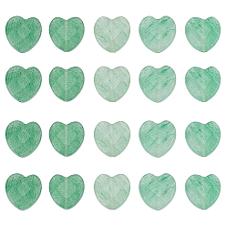 Aventurine Verte Naturelles aventurine verte brins de perles, facette, cœur, 10x10x5mm, Trou: 1.2mm, Environ 20 pcs/chapelet, 76.77'' (195 cm)