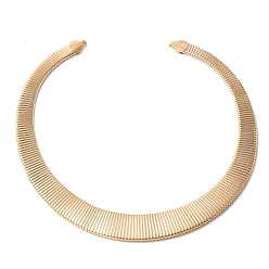 Золотой Железные открытые манжеты змеиная цепь чокер ожерелья для женщин, золотые, 17.99 дюйм (45.7 см)