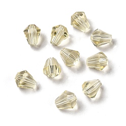 Светло-хаки Стекло k9 стекло, имитация Австрийские кристаллические шарики, граненые, алмаз, светлый хаки, 6x5 мм, отверстие : 1 мм