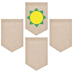 BurlyWood Garden Flag, for Home Garden Yard Office Decorations, Shield Shape, BurlyWood, 46.2x31.2x0.4cm