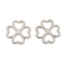Платина Прелести соединителя сплава, цветок, платина, 21x21x2 мм, отверстие : 5.5x7 мм