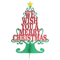 Красный Бумажные украшения для рождественской елки, красные, 200x147 мм