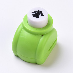 Случайный Цвет Пластиковые наборы для пунша для скрапбукинга и бумажных промыслов, бумажные формочек, Рождественский колокольчик, случайный один цвет или случайный смешанный цвет, 33x26x32 мм