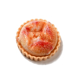 Сэнди Коричневый Кабошоны из непрозрачной смолы, имитация еды, декодирование, хлеб, песчаный коричневый, 26x25.5x9 мм