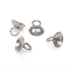 Нержавеющая Сталь Цвет 201 подвеска из нержавеющей стали, для подвесных планок, цвет нержавеющей стали, 7x8 мм, отверстие : 3 мм