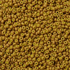 (RR2312) Matte Opaque Mustard MIYUKI Round Rocailles Beads, Japanese Seed Beads, 11/0, (RR2312) Matte Opaque Mustard, 2x1.3mm, Hole: 0.8mm, about 5500pcs/50g