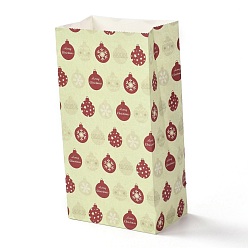  баллон Рождественские тематические прямоугольные бумажные пакеты, без ручки, для подарочного пакета и продуктового пакета, воздушный шар, 12x7.5x23 см