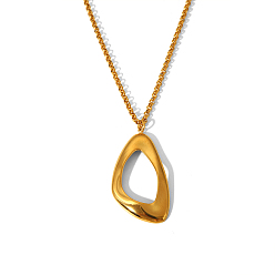 Teardrop 304 Модные ожерелья с подвеской из нержавеющей стали на ключицу, золотые, слеза, 17.72 дюйм (45 см)