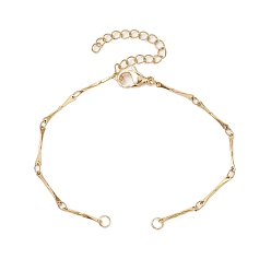 Золотой Изготовление браслетов из звеньев цепи из нержавеющей стали, золотые, 6-5/8 дюйм (16.7 см)