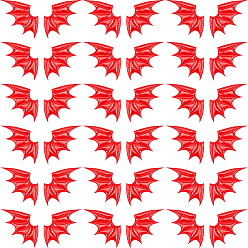 Красный 40 шт 2 стиль демон крыло искусственная кожа украшения аксессуары, для одежды своими руками, шляпа, пакет, красные, 79x43x3 мм, 20 шт / стиль