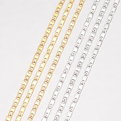 (52) Непрозрачная лаванда 304 ожерелье нержавеющей стали, Маринер звено цепи, с карабин-лобстерами , разноцветные, 19.69 дюйм (500 мм), 1.7 мм