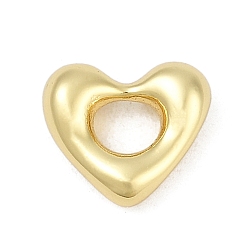 Настоящее золото 18K Латунные подвески, сердце прелести, без кадмия и без свинца, стойки покрытие, долговечный, реальный 18 k позолоченный, 10x11x4 мм, отверстие : 3.8 мм
