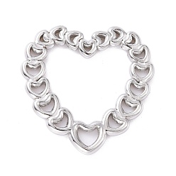 Нержавеющая Сталь Цвет Не тускнеет 304 соединительные кольца из нержавеющей стали, сердце, цвет нержавеющей стали, 20.5x20x1 мм, внутренний диаметр: 10.5x13 мм