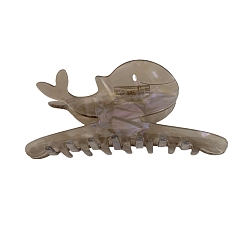 Розово-Коричневый Заколки для волос в форме когтей из ацетата целлюлозы, аксессуары для волос для женщин и девочек, кит, розово-коричневый, 119x45 мм