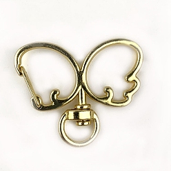 Золотой Поворотные шарниры из сплава цинка, бабочка, золотые, 39.5x33 мм