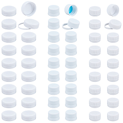 Белый 105шт 3 стили пластиковые крышки для бутылок, завинчивающаяся крышка для бутылки, белые, 15~40x15~30 мм, внутренний диаметр: 26~38 мм, 35 шт / стиль