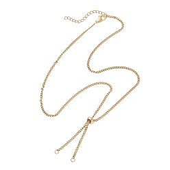 Золотой 304 изготовление ожерелий из витой цепи панцирного типа из нержавеющей стали, золотые, 20.87 дюйм (53 см), отверстие : 2.5 мм