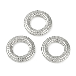 Платина Пластиковые соединительные кольца ccb, пончик, платина, 23.5x4 мм, внутренний диаметр: 14 мм