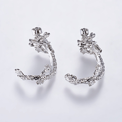 Платина Сплав бусины, дракон, платина, 28x22.5 мм, отверстие : 3.5x7 мм