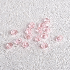Pink 162 шт прозрачные акриловые бусины, рис, розовые, 5x4.8x4.5 мм, отверстие : 2 мм