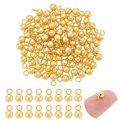 Настоящее золото 18K 100 шт. 201 подвески из нержавеющей стали, шарм, реальный 18 k позолоченный, 7x4 мм, отверстие: 1.60 мм