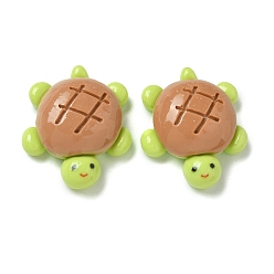 Перу Непрозрачные кабошоны из смолы, для изготовления ювелирных изделий, черепахи, Перу, 32x26x10.5 мм