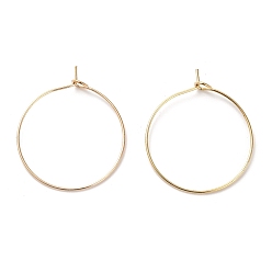 Light Gold Железный обруч, Винные стекла, золотой свет, 30.5x25 мм, штифты : 0.6 мм